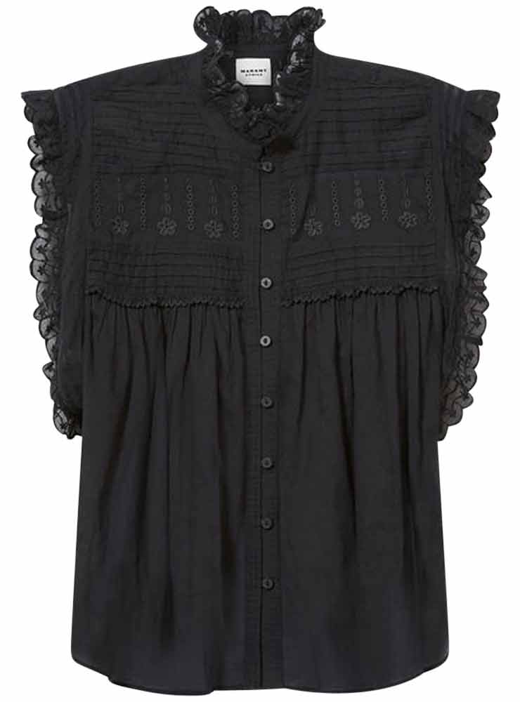 Isabel marant DERSIA TOP black