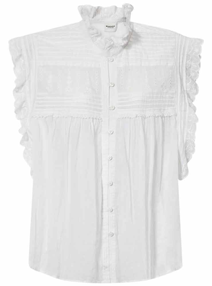 ISABEL MARANT DERSIA TOP white