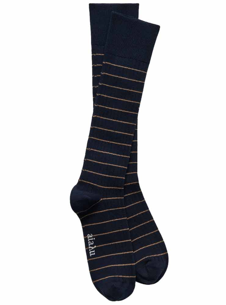 Aiayu Cotton long socks Mix navy