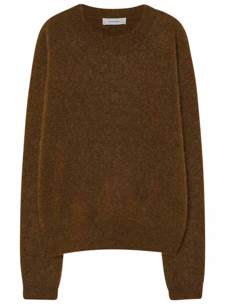 Pomandere Crewneck mohair sweater cinnamon