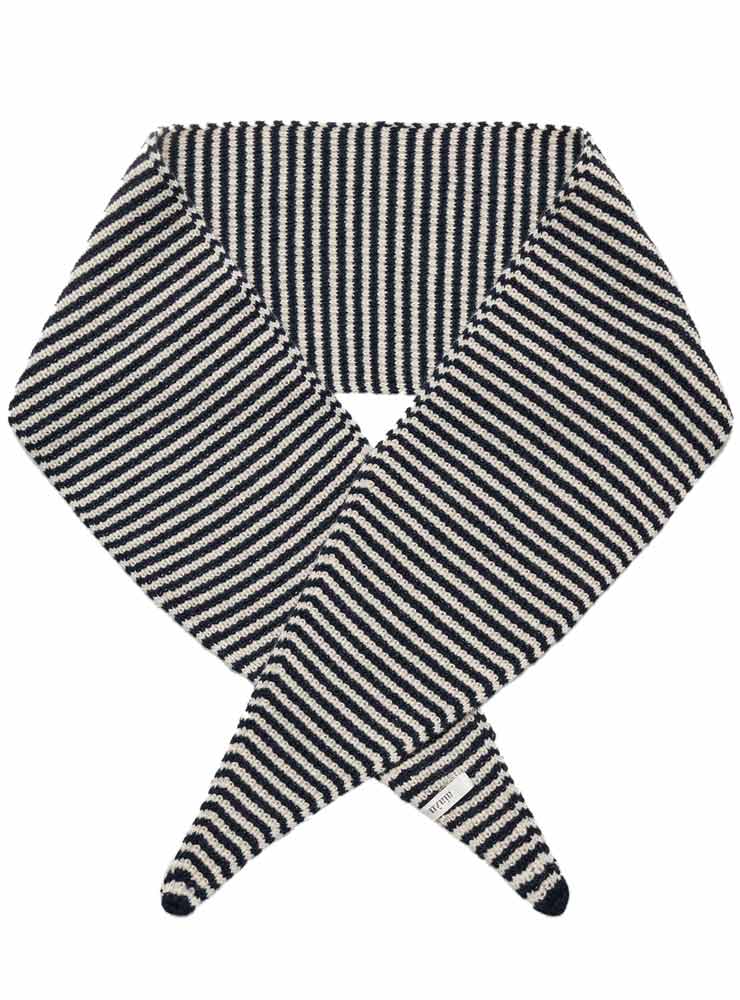 Aiayu Knox scarf cashmere Mix black blue