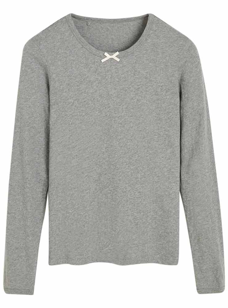 Aiayu Messhu long sleeve melange grey melange