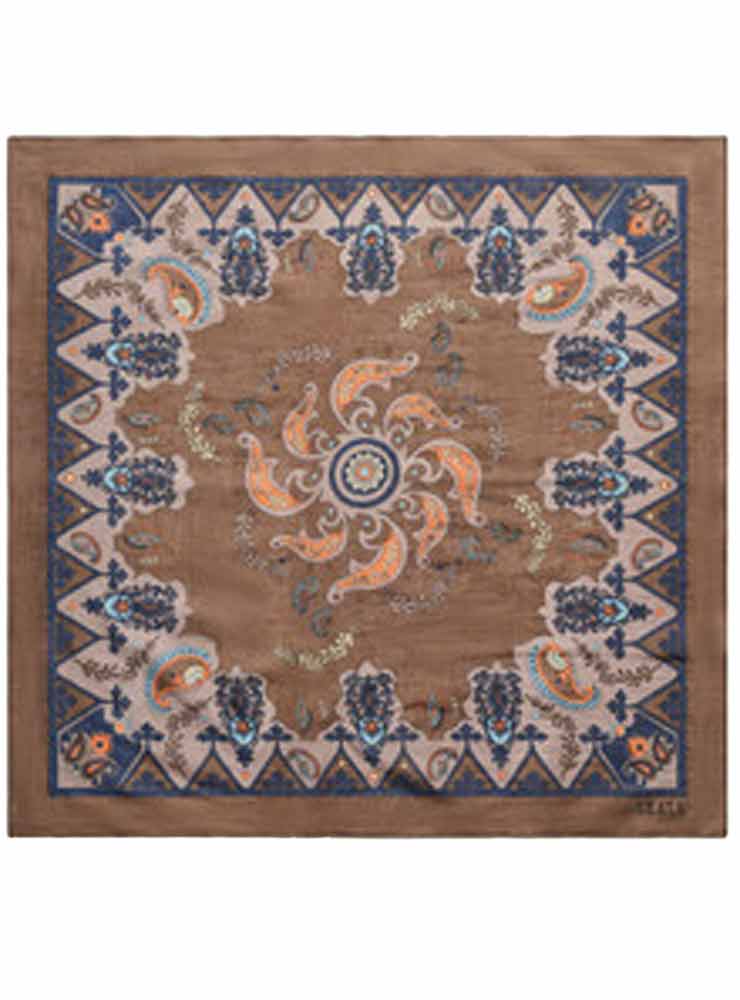 Skall studio Pippa scarf Brown paisley