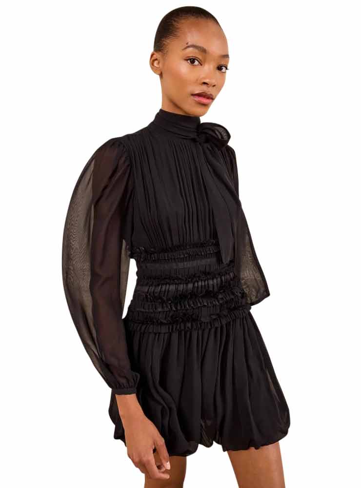 Ulla Johnson celestine silk dress noir