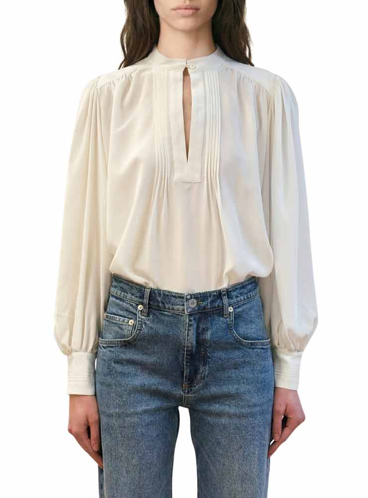 Vanessa Bruno helene silk blouse ivoire