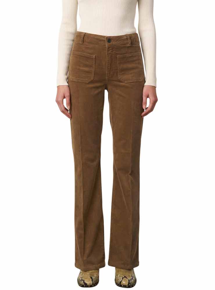 VANESSA BRUNO DOMPAY FLARE PANTS CORDUROY fauve