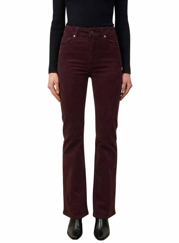 VANESSA BRUNO jerry FLARE PANTS CORDUROY bordeaux