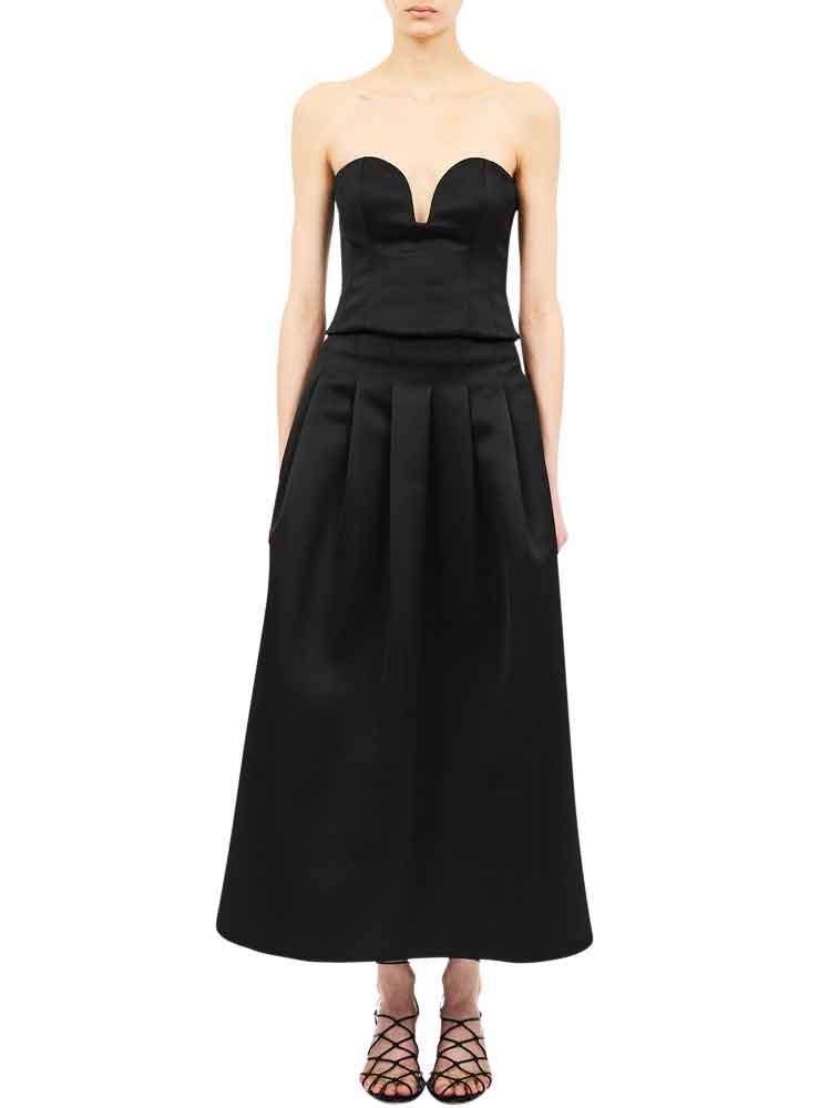 ulla johnson delara midi skirt noir