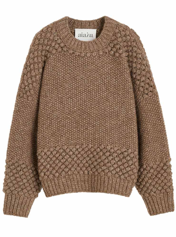 Aiayu Daniela sweater llama Pure brownie